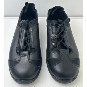 Pandere Bolero Expandable Leather Sneakers Black Men's Sz 12